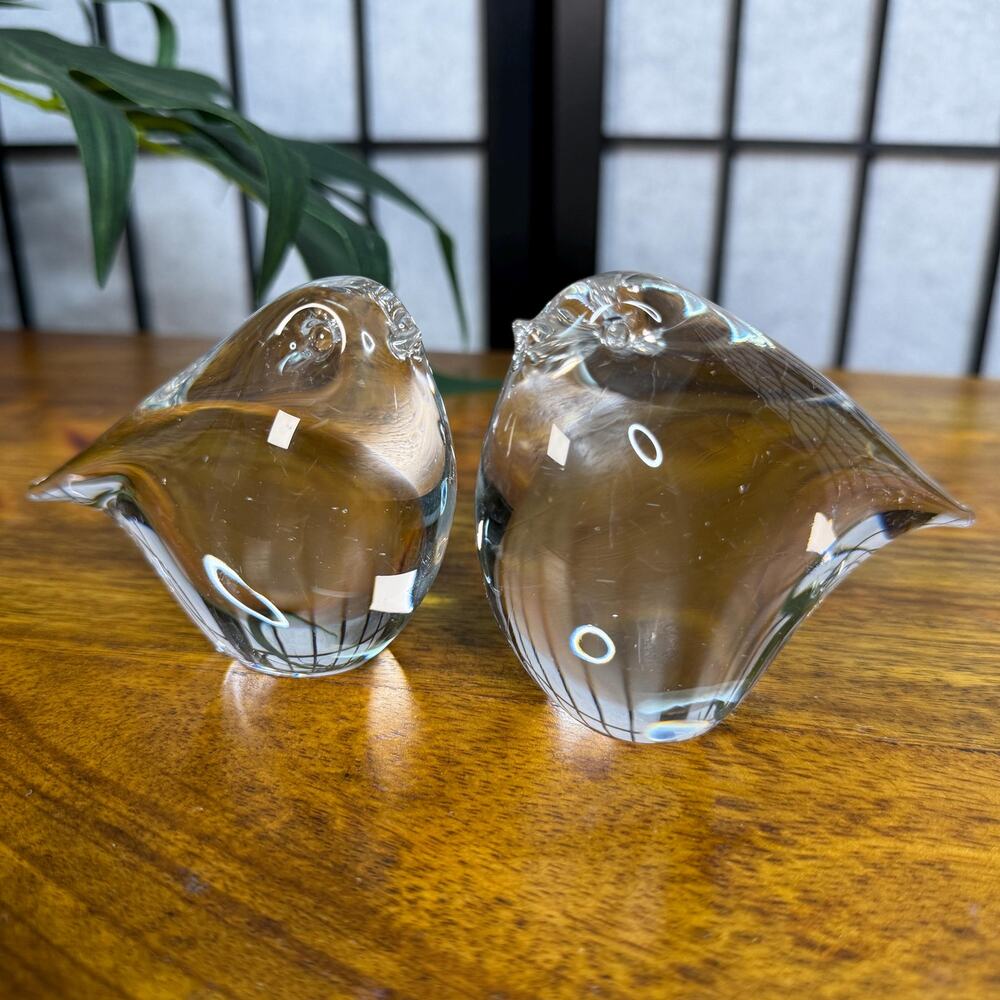 Vintage Baby Birds Figurines Paperweight Sculpture Statues MCM